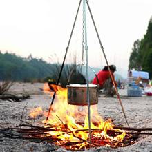Outdoor Camping Hiking Survival Home Picnic Cooking Telescopic Portable Tripod Outdoor Picnic Accessories 2024 - buy cheap