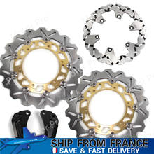 Kit de disco rotor de freio dianteiro e traseiro cnc, disco rotor de freio e de motocicleta para yamaha xp 500 2008 2009 2010 2011 2024 - compre barato