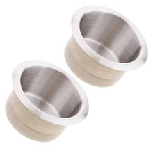 2pcs Silver Boat Marine RV Recessed Cup Drink Can Holder Boat Universal Corrosion Protection 85x55mm 2024 - buy cheap