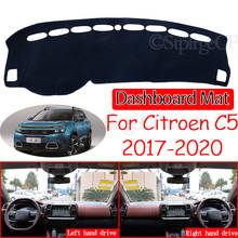 Tapete de painel antiderrapante para citroen c5, aircross 2017, 2018, 2019, 2020, acessório de carro 2024 - compre barato