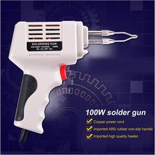 100W Electrical Soldering Iron Gun Hot Air Heat Gun Hand Welding Tool With Solder Wire Welding Repair Tools Kit EU 220V 2024 - buy cheap