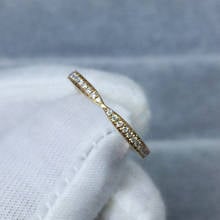 Выполненное на заказ 18k хвостовое кольцо DF цвет желтое золото Moissanite ювелирные изделия обручальное кольцо вечности юбилейное кольцо 2024 - купить недорого