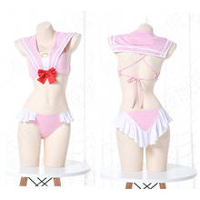 Sailor Chibi Usa Chibiusa Swimwear Anime Bikini Swimsuit Two Piece Cosplay SUKUMIZU Sexy Cute Swimming Suit 2024 - buy cheap