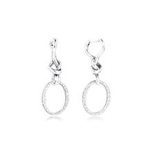 Shimmering Round 2020 Stud Earrings for Women 925 Sterling Silver Earrings Jewelry l Women Earrings Paved Stones 2024 - buy cheap