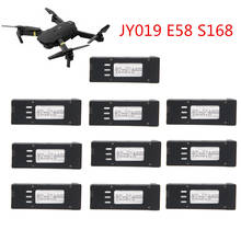 Original For E58 JY019 S168 Battery 3.7V 500mah RC Drone Quadcopter Spare Part 3.7v Battery For E58 JY019 10pcs/set 2024 - buy cheap