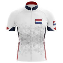 2020 Нидерланды Pro Велоспорт Джерси летняя Дышащая MTB велосипедная одежда с коротким рукавом велосипедная одежда Ropa Maillot Ciclismo 2024 - купить недорого
