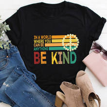 Camiseta con estampado de "Be Kind" para mujer, blusa 100% de algodón para mujer, playera con frase "Faith" de manga corta, camiseta de Jesús, regalo para ella 2024 - compra barato