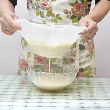 120 malha saco de leite de porca reutilizável fácil de limpar saco de leite de amêndoa filtro de malha fina náilon cheesecloth frio brew café filtro branco 2024 - compre barato