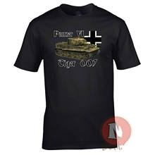 Panzer 6 Tiger 007 Tank T-Shirt WW2 German Military Armour Summer Cotton Short Sleeve O-Neck Men's T Shirt New S-3XL 2024 - buy cheap