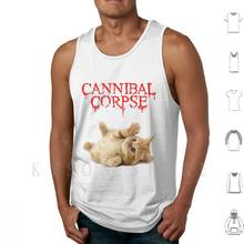 Cannibal cadáver tanque topos colete 100% algodão gatinhos bonitos são metal canibal cadáver morte metal gatinho 2024 - compre barato