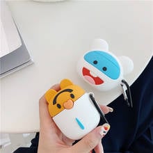 GYKZ For AirPods Case Cartoon Bear Mouse Earphone Case For Apple Airpods 2 Cover Charging Box Protective Accessories with Hook 2024 - buy cheap