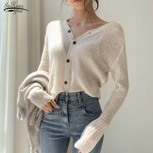 2020 Autumn New Fashion V-neck Thread Sweater Women Single Breasted Sweater Femme Slim Fit Cardigan Solid Women's Jacket  11120 2024 - buy cheap