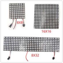 Panel led Digital Flexible WS2812B, 16x16, 8x32, 8x8 píxeles, Panel LED SK6812 direccionable individualmente a todo Color de ensueño, DC5V, negro 2024 - compra barato