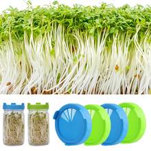 Food Grade Plastic Mesh Sprouting Lid Vegetable Seed Growing Germination Cover Sprouting Net Cover Bean Sprouts Filter Gardening 2024 - buy cheap