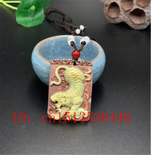 Chinese Natural jade Tiger Pendant Necklace Charm Jewellery Fashion Accessories Hand-Carved Man Lucky Amulet Gifts 2024 - buy cheap