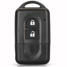 Новый чехол для дистанционного ключа jingyuqin 10 шт./лот, брелок с 2 кнопками для Nissan Micra Xtrail Qashqai Juke Duke 2024 - купить недорого