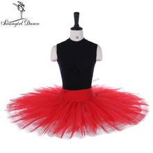 Half Ballet Tutu in red professional ballet tutu stage costumes pancake practice tutu skirts BT8923 2024 - buy cheap