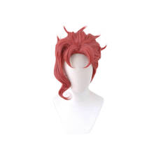 Anime Jojo'S Bizarre Adventure Kakyoin Noriaki-peluca corta para disfraz de Cosplay, pelo sintético resistente al calor + gorro de peluca gratis 2024 - compra barato