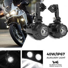 Luces antiniebla auxiliares para motocicleta, lámpara de conducción de seguridad para BMW R1200GS, ADV, F800GS, R1100GS, 40W 2024 - compra barato