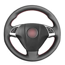 Hand-stitched Black Genuine Leather Car Steering Wheel Cover for Fiat Bravo Punto Doblo Linea Qubo Grande Punto Opel Vauxhall 2024 - buy cheap