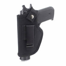 Pistola de mano táctica ajustable, Funda negra para Airsoft, funda de transporte oculta, Clip para cinturón, Universal 2024 - compra barato