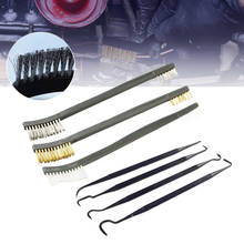 3pcs Steel Wire Brush + 4pcs Nylon Pick Universal Cleaning Black Brushes Tool Kit For Motorcycle Auto Brushes Mechanical Brushes 2024 - buy cheap