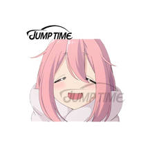 JumpTime 13 x 9.6cm For Yuru Camp Nadeshiko Peeker Anime Car Stickers Creative Personality Scratch-Proof Bumper Decal for VAN 2024 - buy cheap