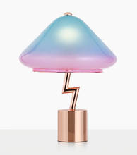 modern table lamp table light colorful glass table lamp rainbow table light glass reading light lighting for children's room 2024 - buy cheap