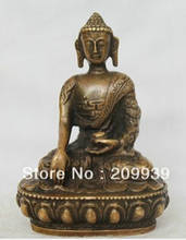 Free Shipping  Old Chinese Tibetan Buddhism Purple Bronze Shakyamuni Amitabha Buddha statue 2024 - buy cheap