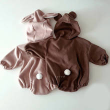 Warm Baby Boys Romper Winter Thick Cartoon Bunny Design Long Sleeve Bodysuit for Toddler Girls Clothing Set Children Overalls 2024 - buy cheap