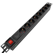 19 inch Rack 1U Cabinet Power Distribution Unit Socket Overload/Surge Protection With Siwtch 2M Extension Cord 2024 - buy cheap