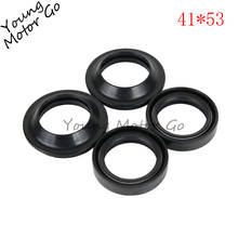 Promotion 41*53 Front Suspension Fork Damper Dust Wiper Oil Seal Rubber For XR250R VT750 ER-6N Ninja 650R AN400 Shock Absorber 2024 - buy cheap