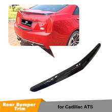 For Cadillac ATS 2014-2018 Rear Bumper Trim Decoration Spoiler ，Carbon Fiber Rear Bumper Trim Spoiler 2024 - buy cheap