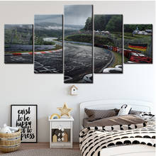 diamond Pictures Wall Art Painting 5 Panel Racing car Rally Road Home Decoration Diamond painting Poster For Living Room A651 2024 - buy cheap