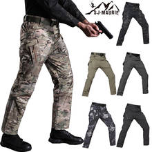 Sj-maurie homens calças de caminhada militar ao ar livre à prova dwaterproof água calças de treinamento de combate tático calças de escalada para caminhadas caça 2024 - compre barato