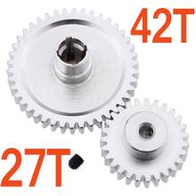 Metal Steel 42T Spur Gear Diff Main & Motor Pinion Gear 27T For WLtoys A959-B A969-B A979-B K929-B Replacement of A959-B-15 2024 - buy cheap