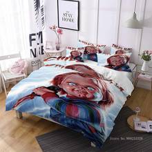 NEW Bedding Set Horror Movie Child of Play Character Chucky Microfiber Duvet Cover Set for Kids Boys Bedroom Double King Bedding 2024 - buy cheap