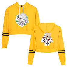 Sudadera con capucha de Anime Re:Life In A Different World From Zero, Top corto amarillo, Sudadera corta Harajuku, Jersey de manga larga con capucha, Tops 2024 - compra barato