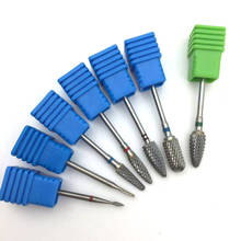 1pcs Carbide Tungsten Milling Cutter Burrs Electric Nail Drill Bit 21 Types Cuticle Polishing Tools for Manicure Drill 2024 - buy cheap