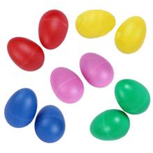 10 Pack Plastic Percussion Musical Instrument Toys Egg Maracas Shakers 2024 - buy cheap