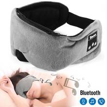 Washable Sleeping Headphone Eye Mask Wireless Bluetooth 5.0 Earphone Sleep Soft eye mask Handsfree Stereo Headset with Mic 2024 - buy cheap