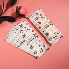 100pcs/lot Star Decor Nougat Gift Wrapping Paper Handmade Snack Sugar Cookie Packaging Poly Bag Birthday Baby Party Dessert Pack 2024 - buy cheap