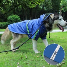 Chubasquero reflectante a prueba de viento para perro, mono impermeable con capucha para mascotas, ropa para perros pequeños y grandes, para caminar al aire libre 2024 - compra barato