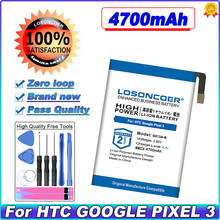 LOSONCOER 3900mAh G013A B G013AB G013A-B Сменные Аккумуляторы для мобильных телефонов htc Google Pixel 3 G013B G013A 2024 - купить недорого