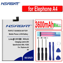 HSABAT 3600mAh Mobile Phone Battery for Elephone A4 / for Elephone A4 pro 2024 - buy cheap
