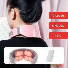 3D Intelligent Cervical Massage Device Electromagnetic Pulse Therapy Pain Relief Relaxation Shoulder Neck Deep Muscle Massage 2024 - buy cheap