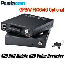 Free DHL HDVR9804 1080P H.264 4CH AHD HDD Mobile DVR GPS WIFI G-sensor 3G 4G Mobile HDD video record system for Vehicle Car Bus 2024 - buy cheap