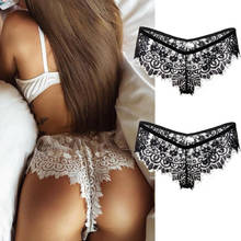 2019 Women Hot Transparent Lace Panties High Waist Underwear Sexy G-String Thong New White Black S M L XL 2024 - buy cheap