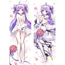 Nova chegada azur lane fronha anime dakimakura waifu abraçando corpo decorativo sexy meninas fronha capa de cama 45*45 almofada 2024 - compre barato