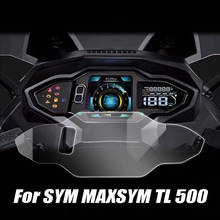 Película de protección antiarañazos para motocicleta, etiqueta protectora de pantalla, instrumento velocímetro, película para SYM MAXSYM TL 500 TL500 2020, 2 uds. 2024 - compra barato